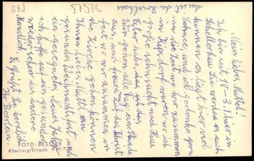 Altenberg (Erzgebirge) Umland-Ansicht mit Haus-Ansicht Gebäude-Ansicht 1960
