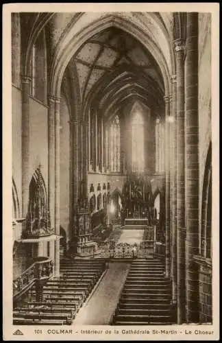 Kolmar Colmar Intérieur de la Cathédrale St-Martin Le Choeur 1910