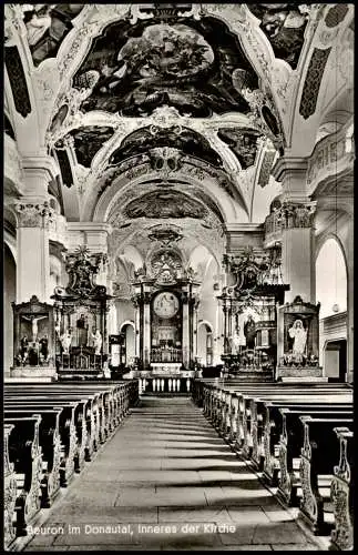 Ansichtskarte Beuron Inneres der Kirche 1950