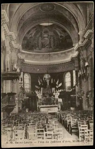 Saint-Louis (Haut-Rhin)  Kirche (Eglise) Fête de Jeanne d'Arc, Mission 1910