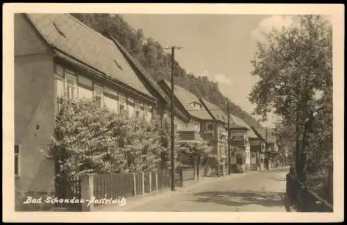 Ansichtskarte Postelwitz-Bad Schandau Straßen Ansicht zur DDR-Zeit 1960