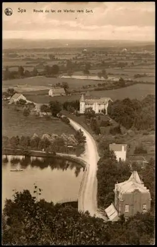 Spa Provinz Lüttich  Spa  Spå Spâ   Route du lac de Warfaz vers Sart 1910