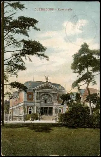 Ansichtskarte Düsseldorf Kunsthalle 1909