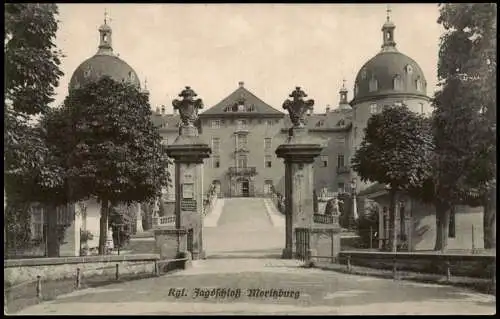 Ansichtskarte Moritzburg Kgl. Jagdschloß Eingangsbereich 1910