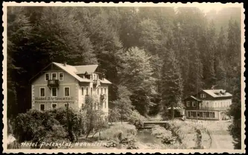Hohnstein (Sächs. Schweiz) Hotel Polenztal zur DDR-Zeit 1958/1954