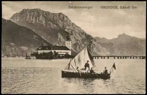 Gmunden-Ort-Gmunden (Salzkammergut) Orth Seeschloss Schloss Ort 1927