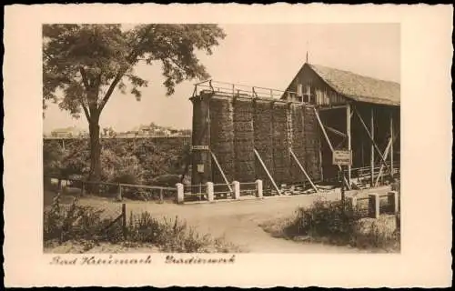 Ansichtskarte Bad Kreuznach Partie am Gradierwerk 1940