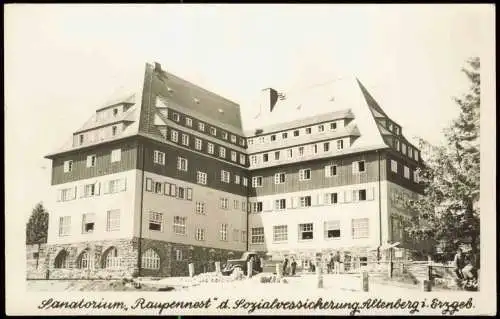 Altenberg (Erzgebirge) Sanatorium "Raupennest" im Erzgebirge 1978