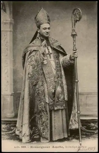 Religion & Kirche Allgemein: Monseigneur Amette, Archevêque de Paris 1909