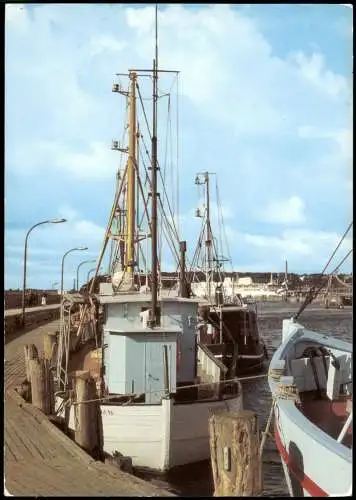 Ansichtskarte Sassnitz Rügen Fischereihafen 1983/1987