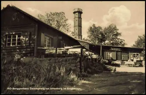 Ansichtskarte Geising-Altenberg (Erzgebirge) HO-Berggasthaus 1963  Baudenstempel