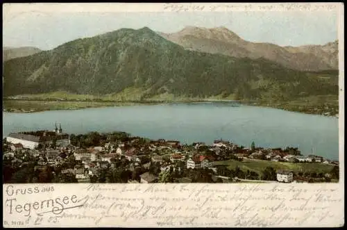 Ansichtskarte Bad Wiessee Gruss  Tegernsee 1905    Manderscheid Ankunftsstempel