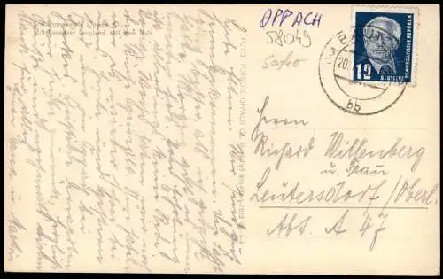 Ansichtskarte Oppach (Oberlausitz) Partie an der Baude 1955