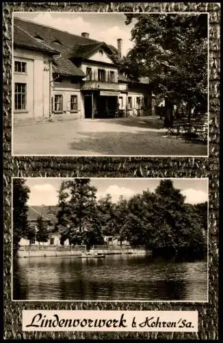 Ansichtskarte Kohren-Sahlis Lindenvorwerk b. Kohren (DDR Mehrbildkarte) 1975