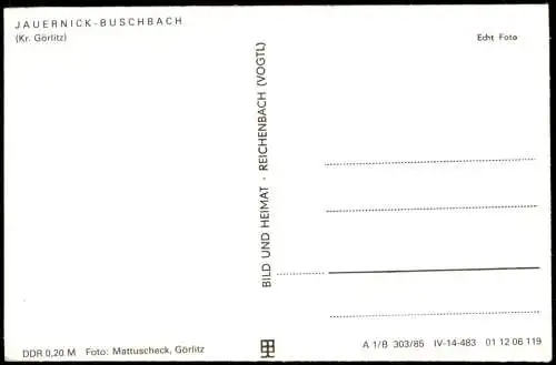 Jauernick-Buschbach-Markersdorf  Oberlausitz Genesungsheim Kreuzbergbaude 1985