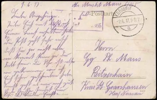 Postkaart Ciney Ciney Marktplatz mit Kirche. 1917  gel. Feldpoststempel WK1