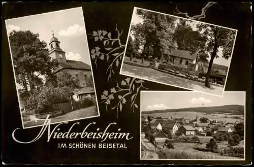 Ansichtskarte Niederbeisheim-Knüllwald 3 Bild Stadtansichten 1962