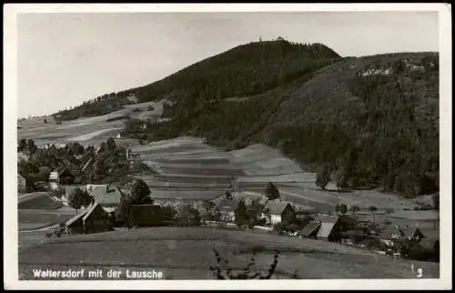 Ansichtskarte Waltersdorf-Großschönau (Sachsen) Stadtpartie Mit Lausche 1942