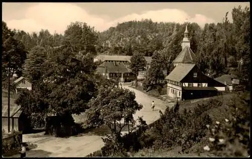 Lückendorf-Oybin Stadtpartie 1500jährige Eibe - Oberlausitz 1965