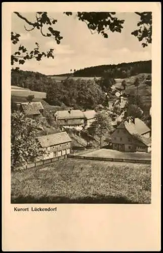 Ansichtskarte Lückendorf-Oybin Stadtpartie OBERLAUSITZ 1953