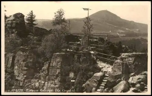 Ansichtskarte Oybin Zittauer Gebirge Die Orgel 1943