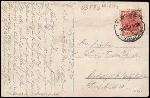 Ansichtskarte Augustusburg Erzgebirge Augustusburg Straße 1919
