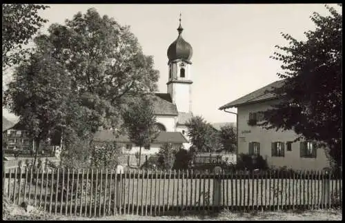 Ansichtskarte .Bayern Stadt und Kirche 1962