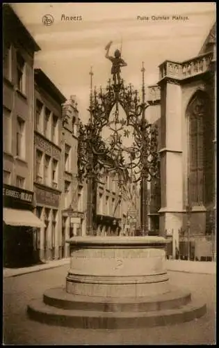 Antwerpen Anvers Straßen-Ansicht, Puits Quinten Matsys 1918/1910