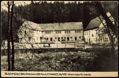 Rennersdorf-Neudörfel-Stolpen Buschmühle Ferienheim Schwarze Pumpe 1964