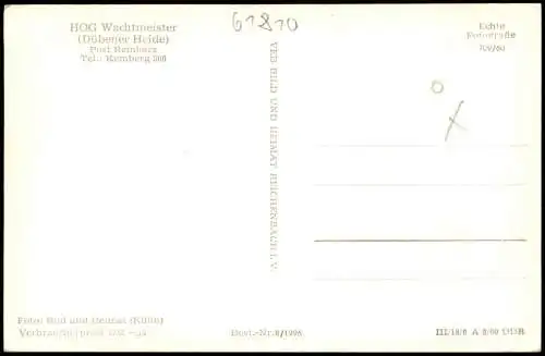 Ansichtskarte Reinharz HOG Wachtmeister Dübener Heide 1960