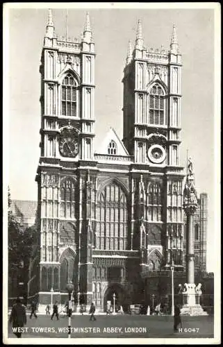 Postcard London Westminster Abbey 1935