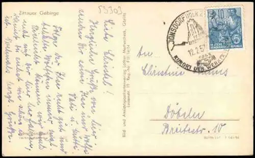 Lot 10 Ansichtskarten Jonsdorf Nonnenfelsen, steinerne Orgel ca 1950-1970