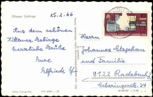 Lot 10 Ansichtskarten Jonsdorf Nonnenfelsen, steinerne Orgel ca 1950-1970