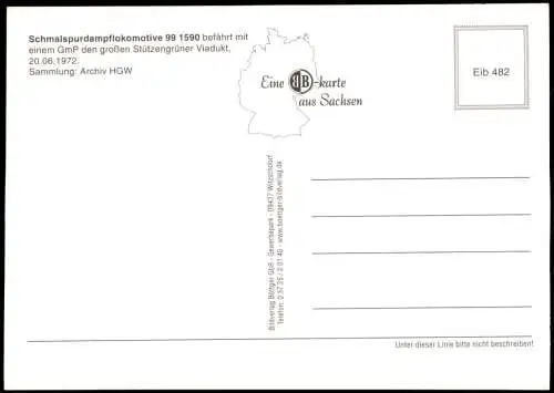 Stützengrün Schmalspurdampflokomotive 99 1590 GmP Stützengrüner Viadukt 2005
