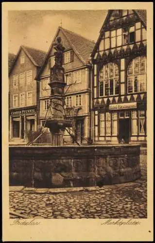 Fritzlar Marktplatz Hotel Restaurant Geschäft Conrad Pfennig 1930