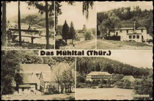 .Thüringen Blick in das Mühltal   Waldhaus zur Meuschkensmühle 1960