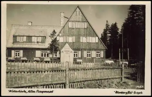 Altenberg (Erzgebirge) DDR AK Waldschänke Altes Raupennest 1978