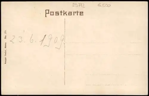 Ansichtskarte Mainz Partie an der Christuskirche 1911