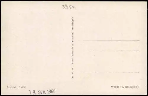 Ansichtskarte Bad Liebenstein 2 Bild Schloß Altenstein 1953