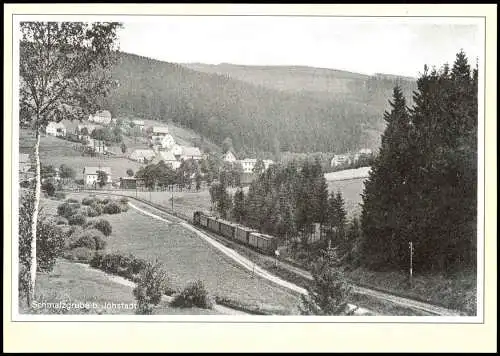 Schmalzgrube-Jöhstadt (Erzgebirge) Schmalspurbahn, Repro 1920/2008