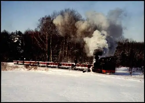 Schmalspurdampflokomotive 99 3312 mit Fotogüterzug Krauschwitz-Baierweiche 2005