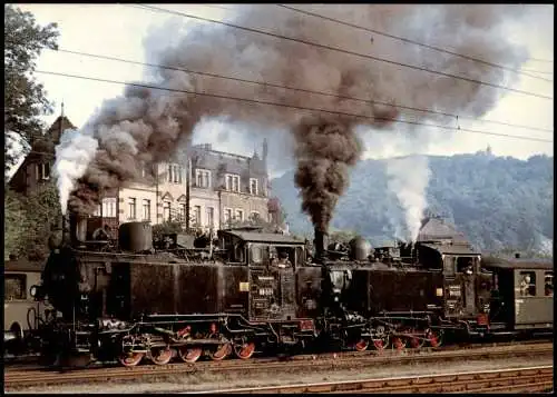 Potschappel-Freital Bahnhof Sonderzug Weißeritztalbahn 1969/1995