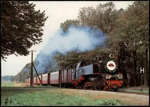 .Mecklenburg-Vorpommern Die Bäderbahn Molli Eröffnungszug HP Rennbahn 1995