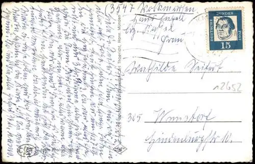 Volkmarsen Mehrbildkarte u.a. mit Kugelsburg Evgl. Kirche Wittmar-Kapelle 1965