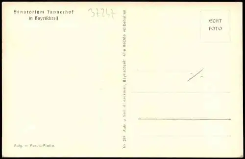 Ansichtskarte Bayrischzell Sanatorium Tannerhof 1940