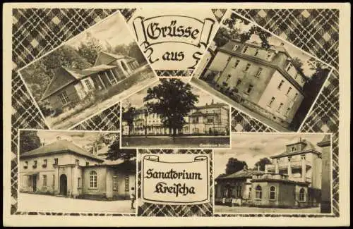 Ansichtskarte Kreischa Mehrbildkarte Grüsse aus dem Sanatorium 1951