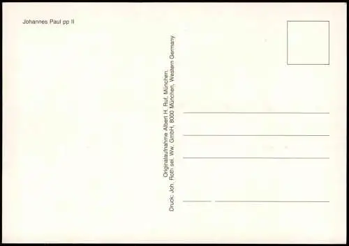 Ansichtskarte München Papst Johannes Paul pp II Frauenkirche 1980