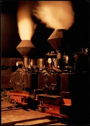 Ansichtskarte .Sachsen Schmalspurbahn Waldeisenbahn Muskau im Bahnhof 1995