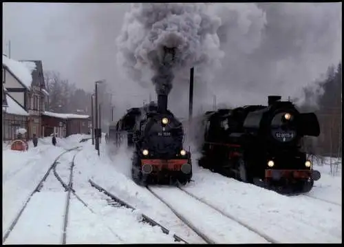 Ansichtskarte Stützerbach Rennsteigbahn, Bahnhof Dampflokomotive 94 1538 2006