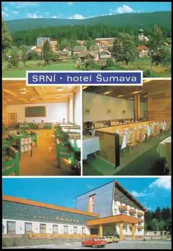 Postcard Rehberg Srní na Sumava Hotel Šumava 1980